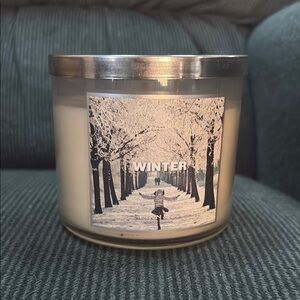 Bath and Body Works- NWOT Winter Scented Candle with Silver Lid